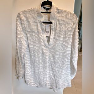 Grey Long Sleeve Blouse. Size 2